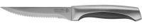 Нож LEGIONER "FERRATA" для стейка, рукоятка с металлическими вставками, лезвие из нержавеющей стали, 110мм