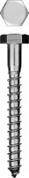 Шурупы ЗУБР "МАСТЕР" с шестигранной головкой, оцинкованные, 10x70мм, 2шт