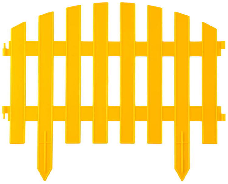 Забор декоративный GRINDA "АР ДЕКО", 28x300см, желтый