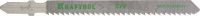 Полотна KRAFTOOL для эл/лобзика, Cr-V, по дереву, фанере, ламинату, обратный рез, EU-хвост., шаг 2,5мм, 75мм, 5шт