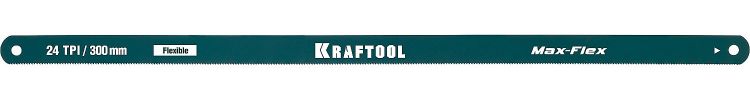Полотно KRAFTOOL "EXPERT" гибкое, безопасное, с волнообразной разводкой, 24 TPI, 10шт, 300мм