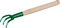 Рыхлитель 3-х зубый, РОСТОК 39616, с деревянной ручкой