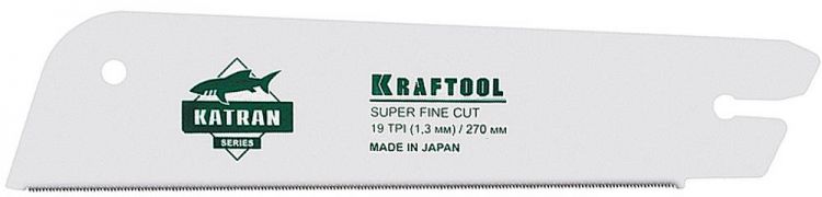 Полотно KRAFTOOL "PROFI" KATRAN "SUPER FINE CUT" для тонкого пиления, 19 TPI, 270мм