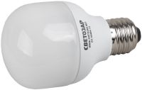 Энергосберегающая лампа СВЕТОЗАР "Цилиндр", цоколь E27(стандарт), теплый белый свет (2700 К), 10000 час,11Вт(55)