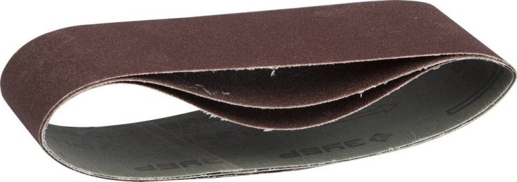 Лента шлифовальная универсальная ЗУБР "МАСТЕР" бесконечная на тканевой основе, для ЛШМ, P150, 75х533мм, 3шт