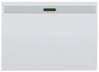 Выключатель СВЕТОЗАР "ЭФФЕКТ" одноклавишный, с эффектом свечения, без вставки и рамки, цвет белый, 10A/~250B