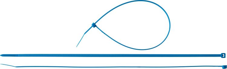 Хомуты нейлоновые ЗУБР "МАСТЕР" синие, 3,6 мм x 300 мм, 100 шт