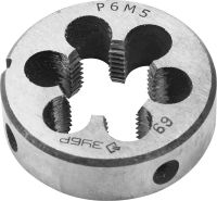 Плашка ЗУБР "ЭКСПЕРТ" круглая машинно-ручная для нарезания метрической резьбы, мелкий шаг, М20 x 1,5