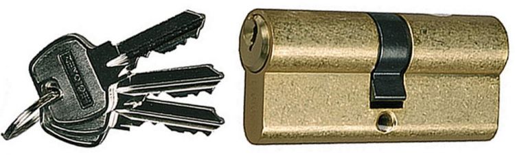 Механизм цилиндровый LEGIONER тип "ключ-ключ", 5-PIN, 70мм