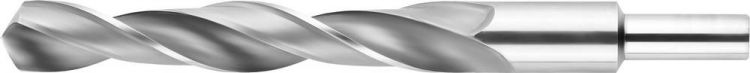 Сверло ЗУБР "МАСТЕР" по металлу с цилиндрическим хвостовиком, сталь Р6М5, винтовой прокат, D 20.0мм, L-205/140мм