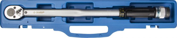 Ключ динамометрический ЗУБР "ЭКСПЕРТ", с кольцевым фиксатором, точность +/- 4%, 1/2", 40 - 210 Нм