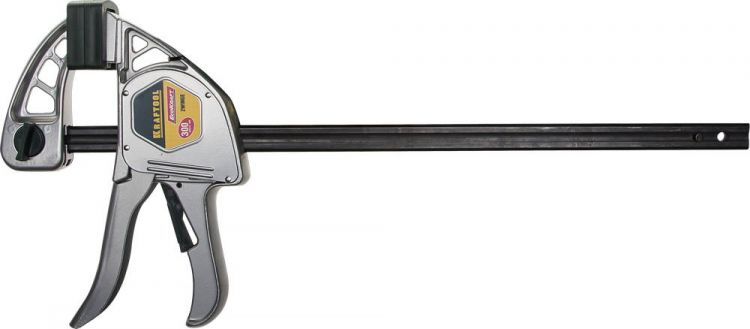 Струбцина KRAFTOOL "EXPERT" "EcoKraft" ручная пистолетная, металлический корпус, 300/500мм, 200кгс