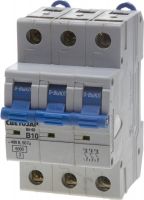 Выключатель автоматический СВЕТОЗАР 3-полюсный, 10 A, "B", откл. сп. 6 кА, 400 В