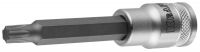 Торцовая бита-головка KRAFTOOL "INDUSTRIE QUALITAT", удлиненная, материал S2, TORX, сатинированная, 1/2", Т45