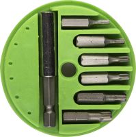 Набор STAYER Биты "MASTER" с магнитным адаптером в круглом мини-боксе, TORX 10,15,20,25,30,40, 7 пред
