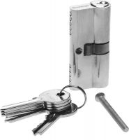 Механизм ЗУБР "МАСТЕР" цилиндровый, тип "ключ-ключ", цвет хром, 5-PIN, 60мм