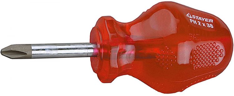 Отвертка STAYER "PROFI" "HI-TEC NEW", Cr-V, намагниченный наконечник, PH №2х38мм