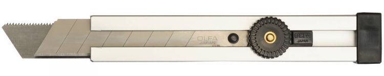Нож OLFA с выдвижным лезвием и лезвием-пилой, металлический корпус, 18мм
