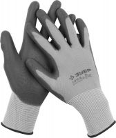 Перчатки ЗУБР "МАСТЕР" для точных работ с полиуретановым покрытием, размер