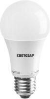 Лампа СВЕТОЗАР светодиодная "LED technology", цоколь E27(стандарт), теплый белый свет (2700К), 220В, 10Вт (75)