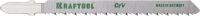 Полотна KRAFTOOL для эл/лобзика, Cr-V, по дереву, фанере, ламинату, обратный рез, EU-хвост., шаг 2,5мм, 75мм, 2шт