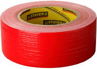 Лента STAYER "MASTER" "UNIVERSAL" клейкая,армированная, влагостойкая. 48мм х 50м, красный