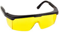 Очки STAYER "MASTER" защитные, желтые, поликарбонатная монолинза, регулируемые по длине дужки