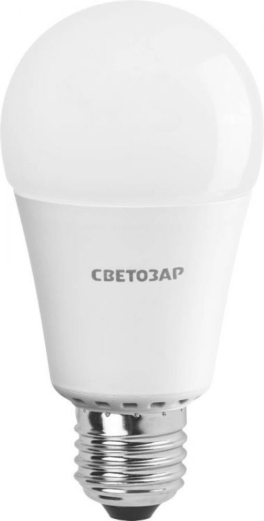 Лампа СВЕТОЗАР светодиодная "LED technology", цоколь E27(стандарт), яркий белый свет (4000К), 220В, 12Вт (100)