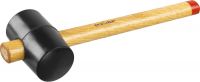 Киянка ЗУБР "МАСТЕР" резиновая с деревянной ручкой, 0,45кг, 65мм