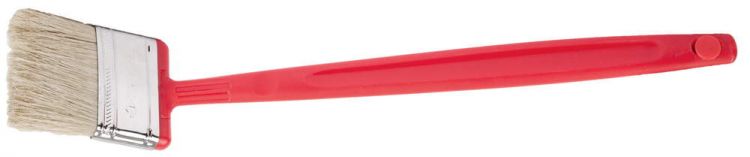 Кисть плоская ЗУБР "БСГ-52", удлиненная с быстросъемной головой, натуральная щетина, пластмассовая ручка, 63мм