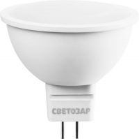 Лампа СВЕТОЗАР светодиодная "LED technology", цоколь GU5.3, теплый белый свет (3000К), 220В, 5Вт (35)