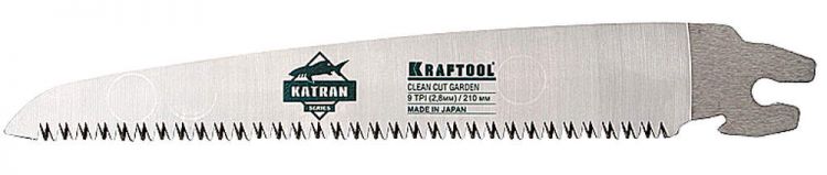 Полотно KRAFTOOL "PROFI" KATRAN "CLEAN CUT GARDEN" для садовых работ, 9 TPI, 210мм