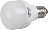 Энергосберегающая лампа СВЕТОЗАР "Цилиндр", цоколь E27(стандарт), дневной белый свет (4000 К), 10000 час,15Вт(75)