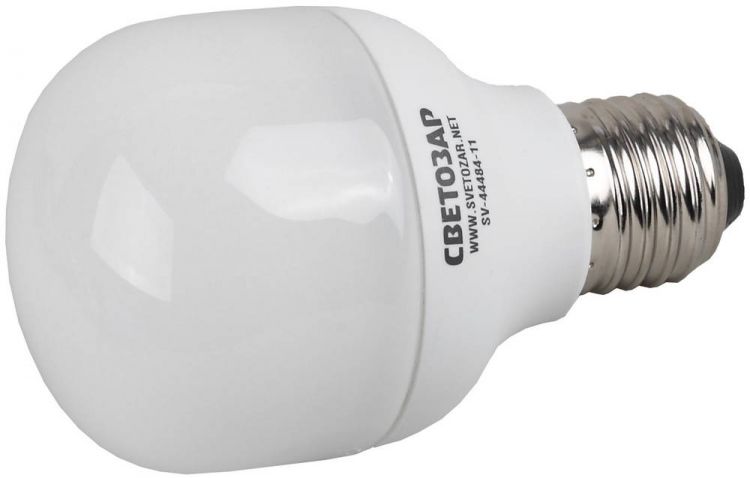 Энергосберегающая лампа СВЕТОЗАР "Цилиндр", цоколь E27(стандарт), дневной белый свет (4000 К), 10000 час,15Вт(75)