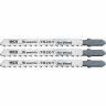 Полотна для электролобзика по дереву, 3 шт. T101B, 75 х 2,5мм, HCS MATRIX Professional