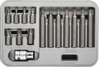 Набор ЗУБР Биты "ЭКСПЕРТ" специальные в пластиковом боксе, TORX, 15 предметов