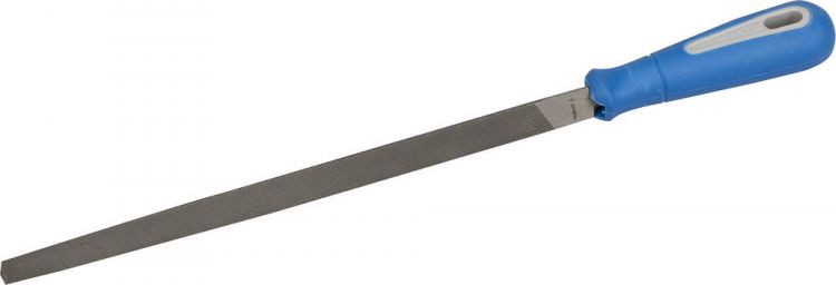 Напильник ЗУБР "ЭКСПЕРТ" трехгранный, двухкомпонентная рукоятка, № 2, 250мм