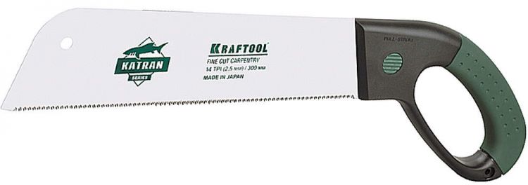 Ножовка KRAFTOOL "PROFI" KATRAN "FINE CUT CARPENTRY" по дереву, 14 TPI, 300мм