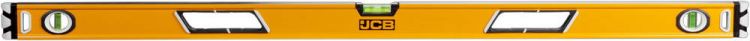 Уровень JCB коробчатый, магнитный, 2 фрезерованные базовые поверхности, 3 ампулы, крашенный, с ручками, 0,5мм/м