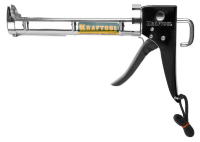 Пистолет KRAFTOOL "INDUSTRIE" для герметиков, полукорпусной, хромированный, 320мл