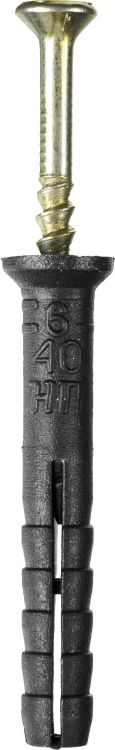 Дюбель-гвоздь STAYER "MASTER" полипропиленовый, потайный бортик, 6 x 40 мм, 125 шт