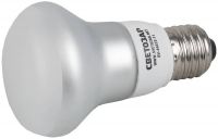 Энергосберегающая лампа СВЕТОЗАР зеркальная, цоколь E27(стандарт), теплый белый свет (2700 К), 10000 час, 11Вт(55)