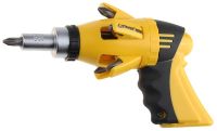 Набор STAYER "PROFI" Отвертка "REVOLVER" 10-в-1 реверсивная с битами, 2-компонентной пистолетной ручкой