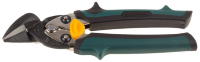 Ножницы KRAFTOOL "UNI-KRAFT" по твердому металлу,с двойной рычажной передачей,Cr-Mo,двухкомпонент ручка,правые,180мм