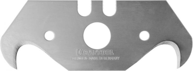 Лезвия KRAFTOOL "PRO" SOLINGEN сменные крюковид,для универ ножей,легир сталь,многоур закалка,Тип S23, 18,7x50x0,5мм,5шт