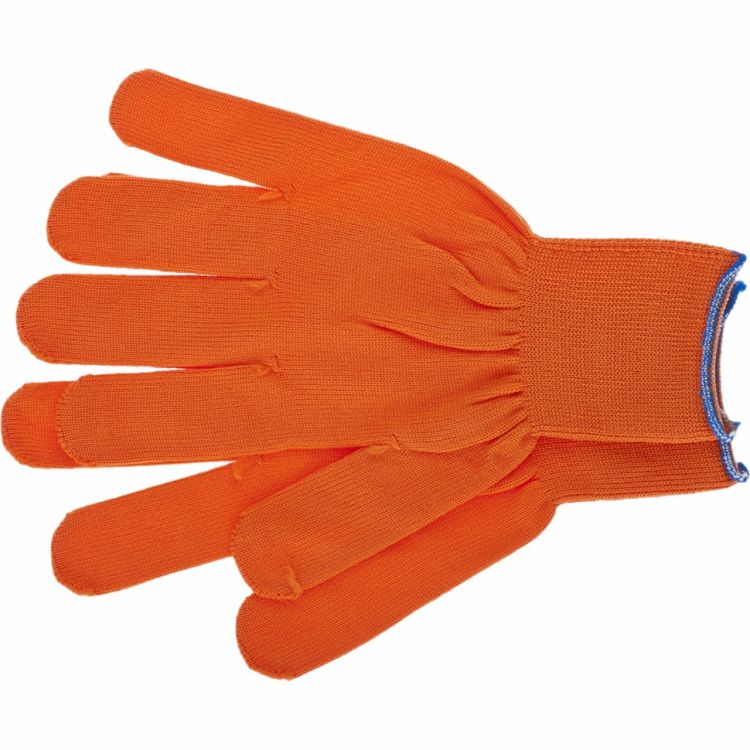Перчатки нейлон, 13 класс, оранжевые, XL Россия