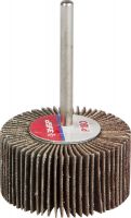 Круг шлифовальный ЗУБР "МАСТЕР" веерный лепестковый, на шпильке, тип КЛО, зерно-электрокорунд нормальный, P180, 15х30мм