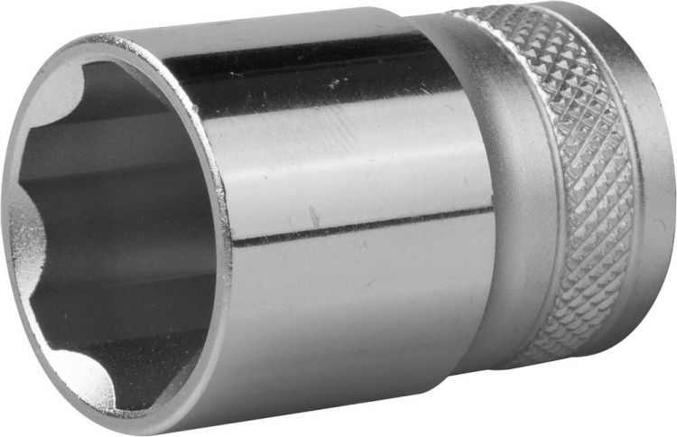 Торцовая головка KRAFTOOL "INDUSTRIE QUALITAT", Cr-V, SUPER-LOCK, хромосатинированная, 1/2", 21 мм