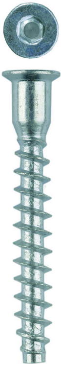 Винт-конфирмат ЗУБР оцинкованный, шестигранный шлиц, 7,0ммх70мм, 1800шт