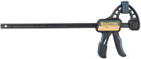 Струбцина KRAFTOOL "EXPERT" "EcoKraft" ручная пистолетная, пластиковый корпус, 300/500мм, 150кгс